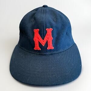 Ebbets Field Flannel Blue San Francisco Mission Reds Fitted Hat Size 7 3/8 USA
